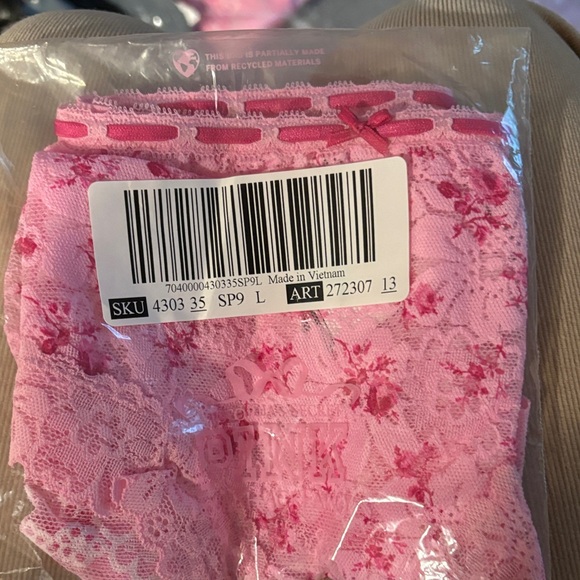 LoveShackFancy Pink Floral Cheeky Panty - Picture 2 of 2